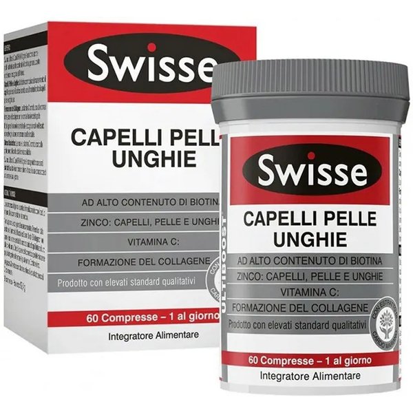 Swisse Capelli Pelle Unghie 60 Compresse - Integratore Multi-Nutriente Con Biotina-image