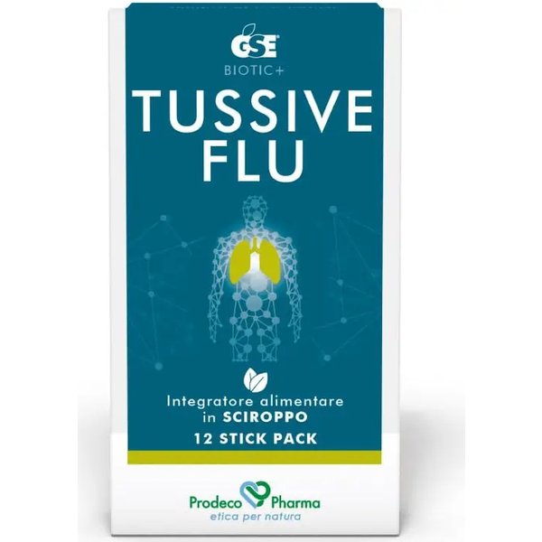 Gse Tussive Flu 12 Stickpack - Integratore Per Le Vie Respiratorie-image