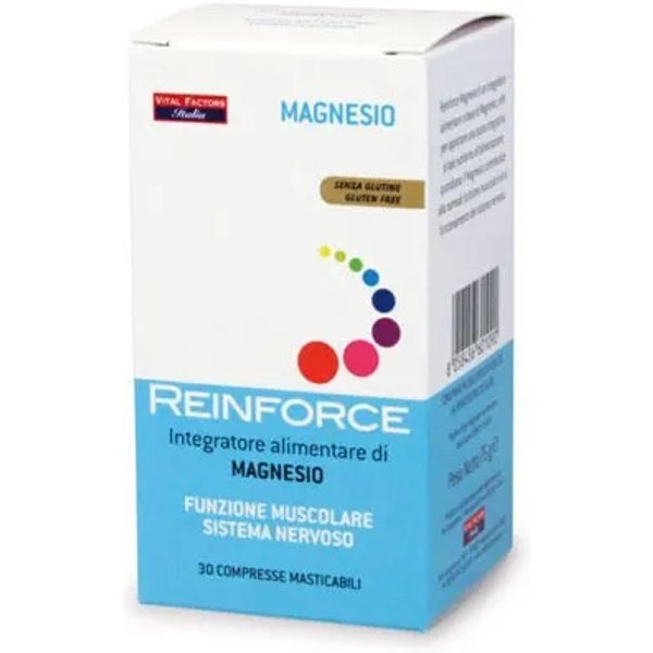 Reinforce Magnesio 30 Compresse - Integratore Per La Funzione Muscolare-image