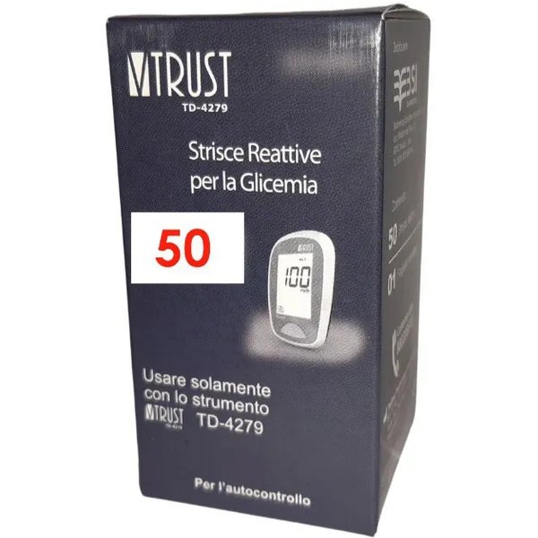 Vtrust - 50 Strisce Reattive Per Glicemia Per TD-4279-image