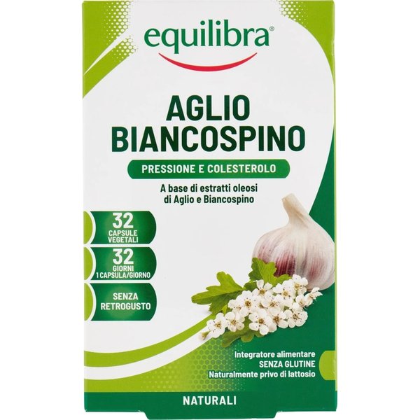 Equilibra Aglio Biancospino 32 Capsule - Integratore Per Il Benessere Cardiovascolare-image