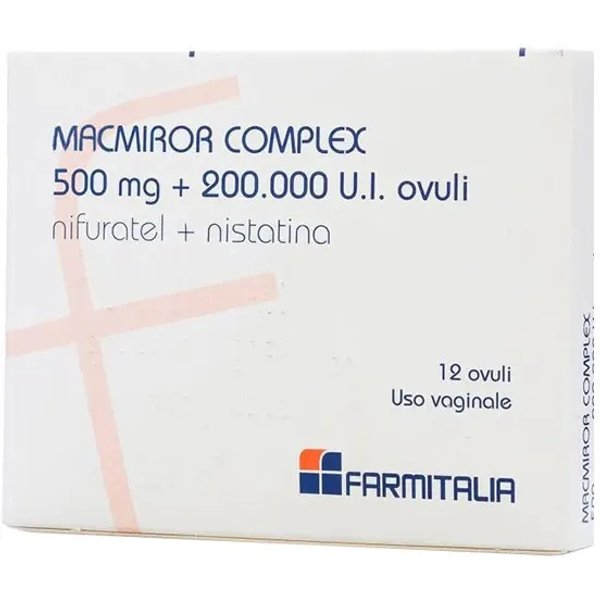 Macmiror Complex 500 Mg + 200.000 Ui - 12 Ovuli Vaginali Per Candida E Trichomonas-image