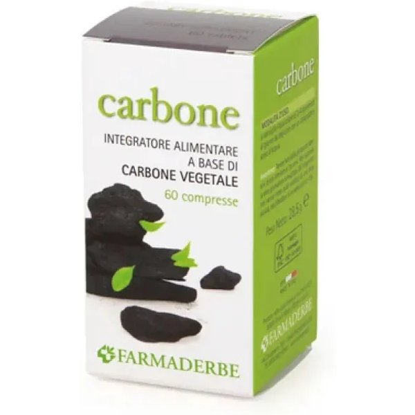 Carbone Vegetale 60 Compresse - Integratore Per Il Gonfiore Addominale-image