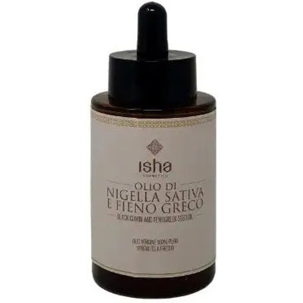 Isha Olio Nigella Sativa E Fieno Greco Spremuto A Freddo - Trattamento Nutriente 50 Ml-image