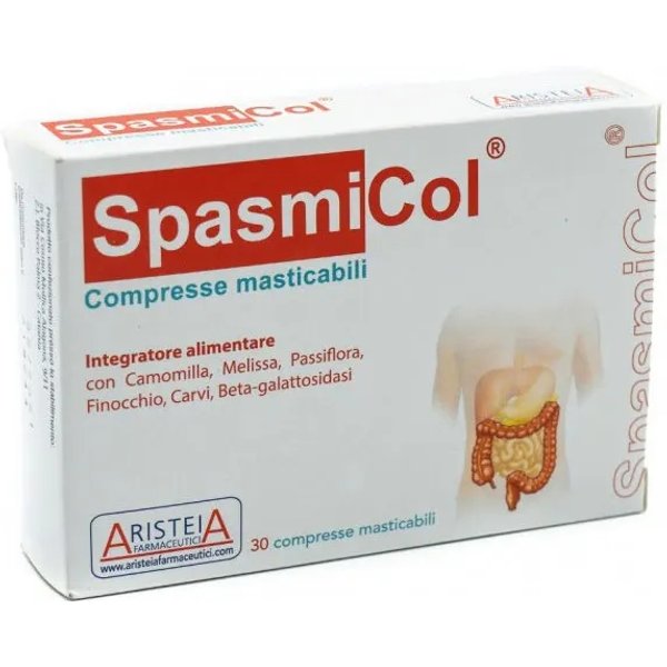 Spasmicol 30 Compresse - Integratore Per La Funzione Digestiva-image