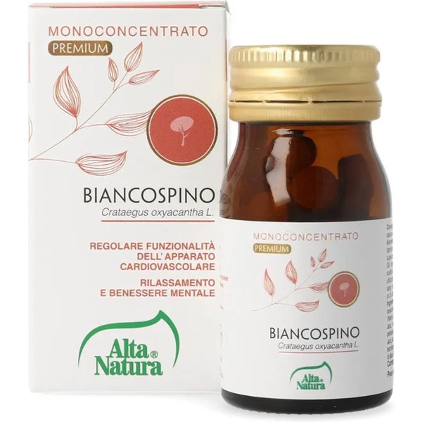 Alta Natura Biancospino Monoconcentrato Premium 60 Compresse - Integratore Per L'apparato Cardiovascolare-image