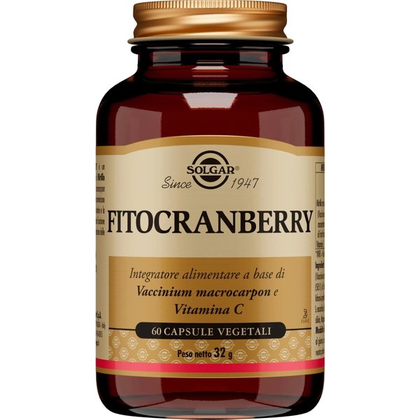 Solgar Fitocranberry 60 Capsule Vegetali - Integratore Per Le Vie Urinarie-image