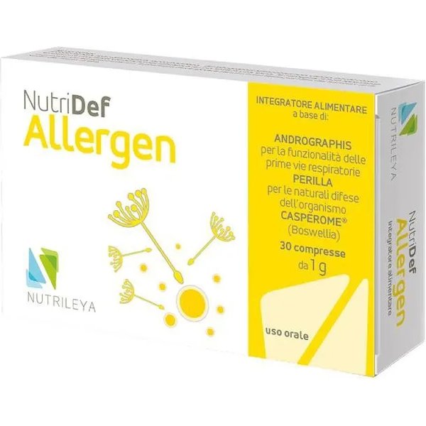 Nutridef Allergen 30 Compresse - Integratore Per Le Prime Vie Respiratorie-image