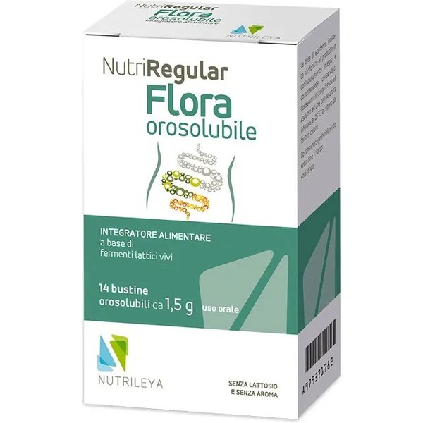 Nutriregular Flora Orosolubile 14 Bustine - Integratore Di Fermenti Lattici-image
