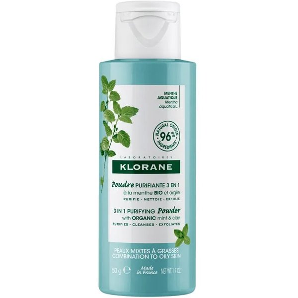 Klorane Polvere Purificante 3 In 1 Alla Menta Bio E Argilla 50 G-image