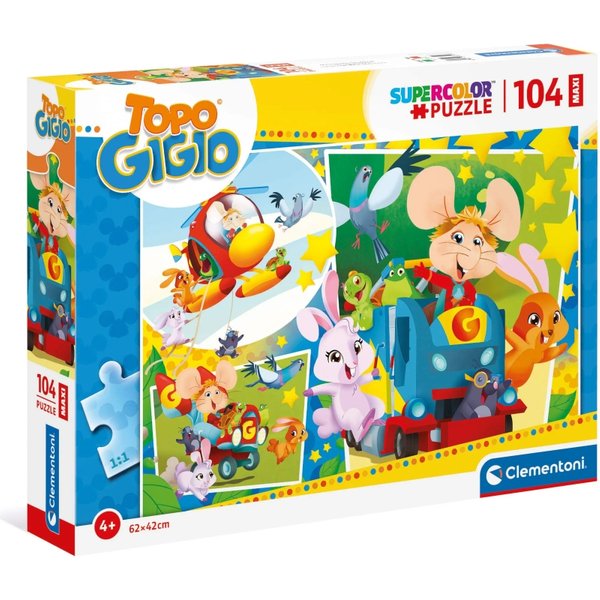 Clementoni Topo Gigio Puzzle 104 Pezzi 62X42 Cm-image