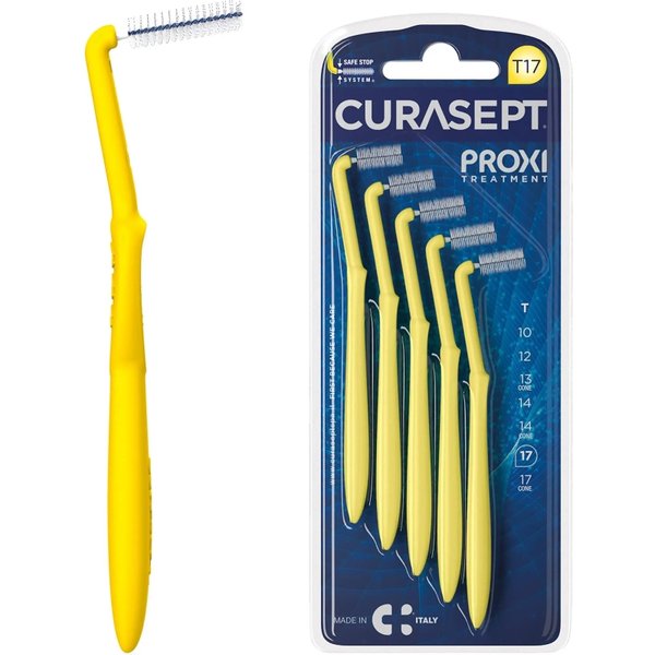 Curasept Proxi Angle Treatment T17 Giallo - 5 Scovolini Angolari-image