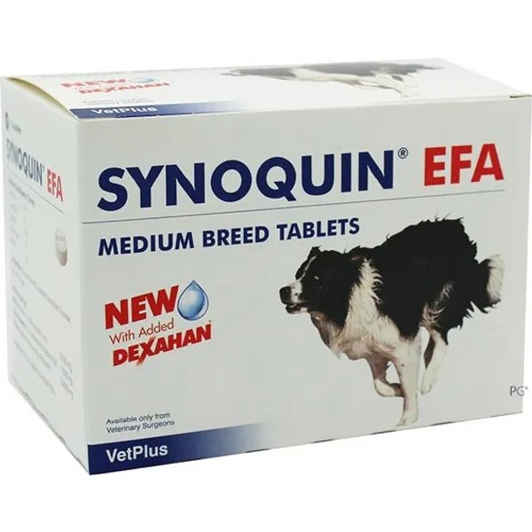 Vetplus Synoquin Efa Medium Breed 30 Compresse - Mangime Complementare Per Cani Di Razza Media-image