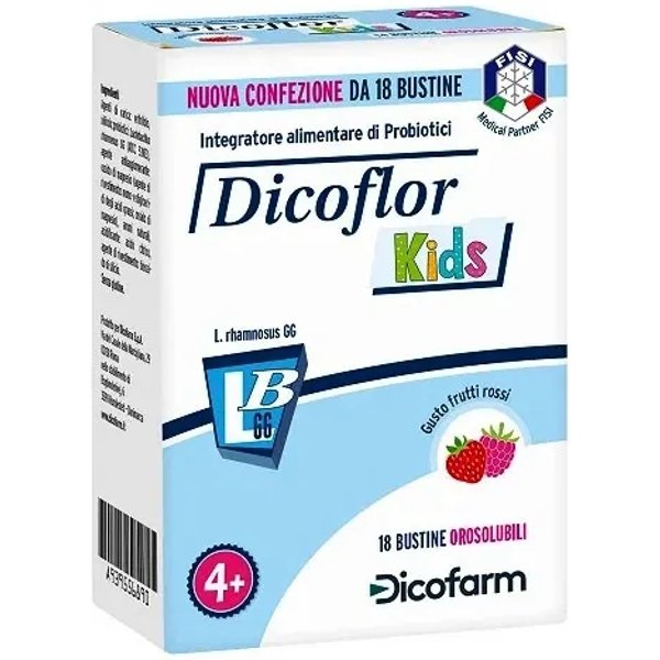 Dicoflor Kids 18 Bustine - Integratore Di Probiotici-image
