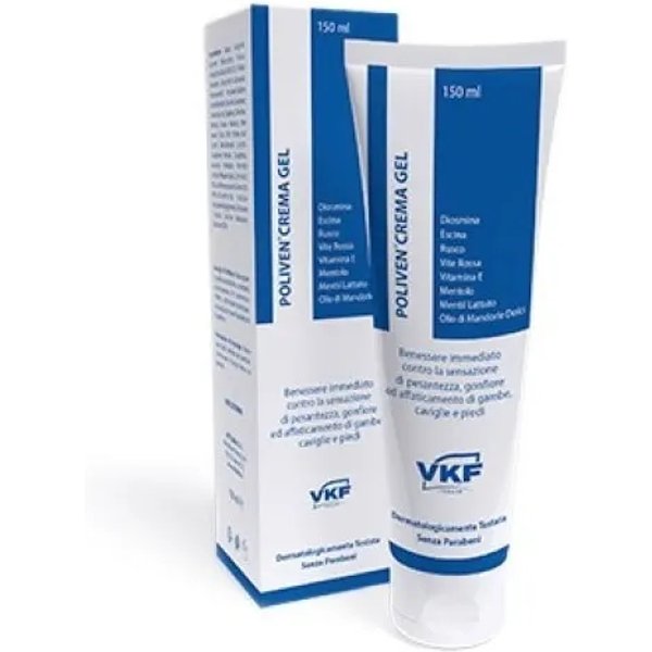 Vkf Italia Poliven - Crema Gel Per Benessere Immediato Gambe Caviglie Piedi 150 Ml-image