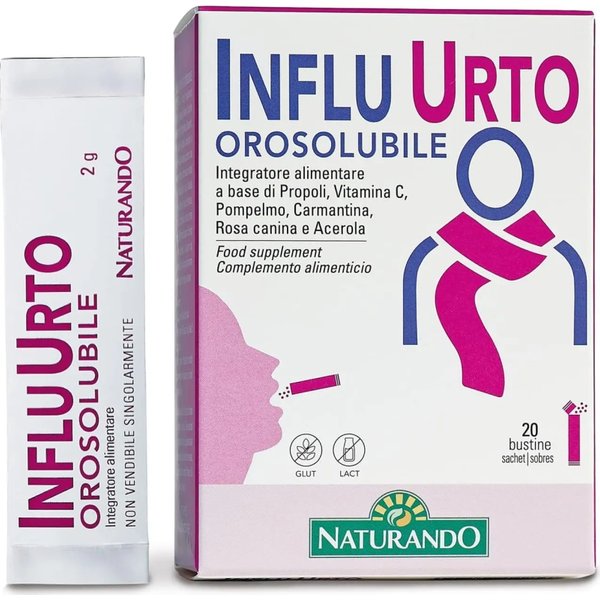 Influ Urto Orosolubile 20 Bustine - Integratore Per I Malesseri Stagionali-image