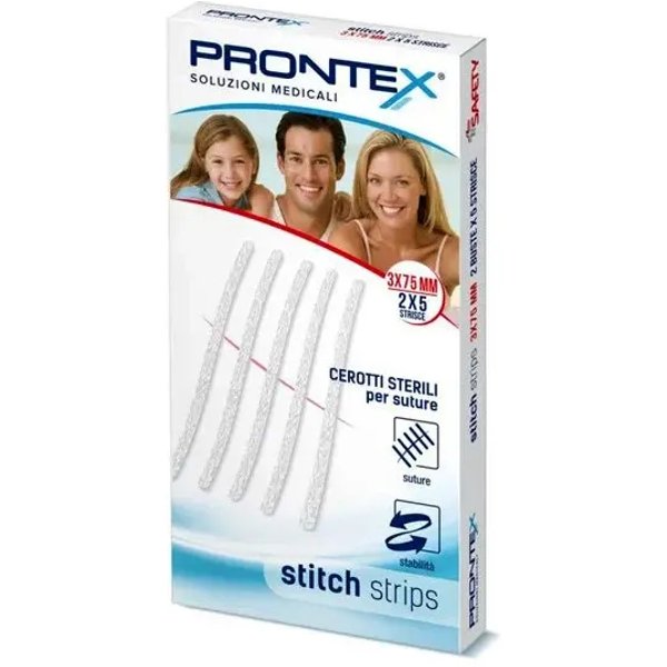Prontex Stitch Strips - 10 Cerotti Sterili Per Suture 3 X 75 Mm-image