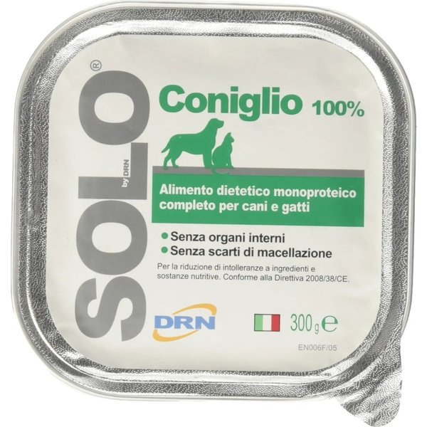 Drn Solo Coniglio - Alimento Monoproteico Per Cani E Gatti 300 G-image
