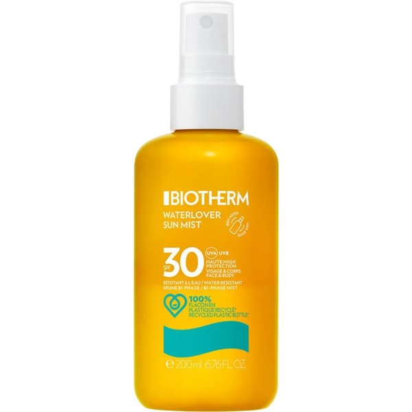 Biotherm Crema Solare 30 SPF Spray Latte Waterlovers Sun Protezione Alta 200 Ml-image