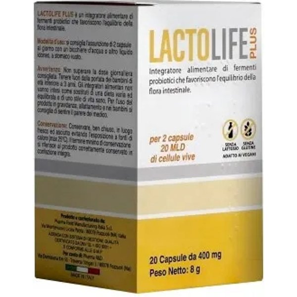 Lactolife Plus 20 Compresse - Integratore Per L'intestino-image