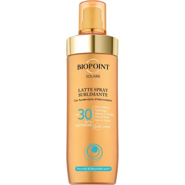Biopoint Crema Solare 30 SPF Spray Latte Sublimante Protezione Alta 250 Ml-image