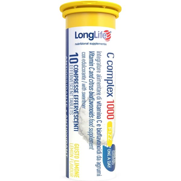 Longlife C Complex 1000 Fizz 20 Compresse Effervescenti - Integratore Di Vitamina C-image