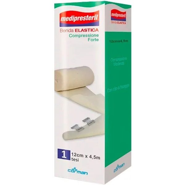 Medipresteril Benda Elastica A Compressione 12 Cm X 4,5 M-image