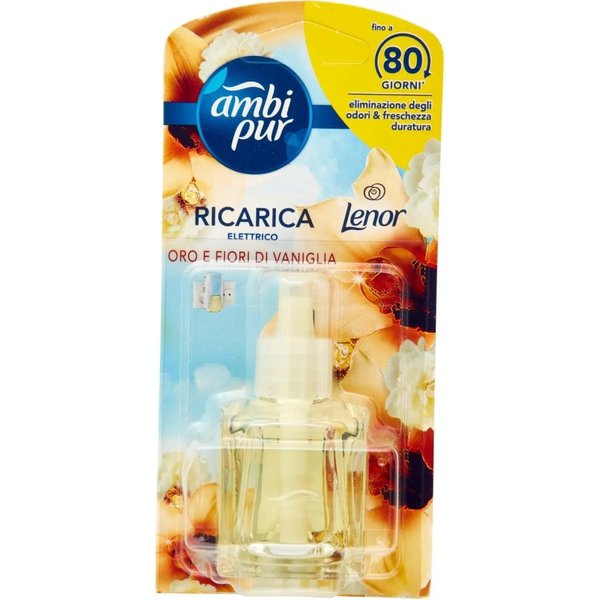 Ambi Pur Ricarica Diffusore Elettrico Lenor Oro E Fiori Di Vaniglia-image