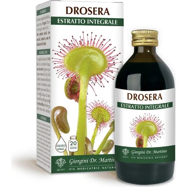 Drosera Estratto Integrale 200 Ml - Integratore Per Le Vie Aeree-image