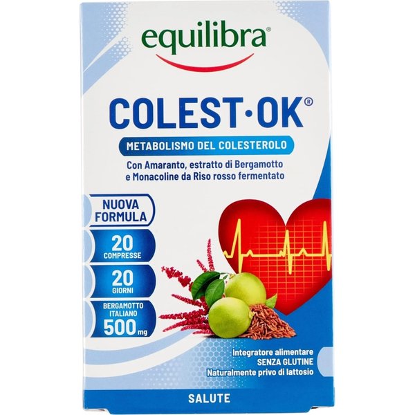 Equilibra Colest Ok 20 Compresse - Integratore Per Il Metabolismo Del Colesterolo-image