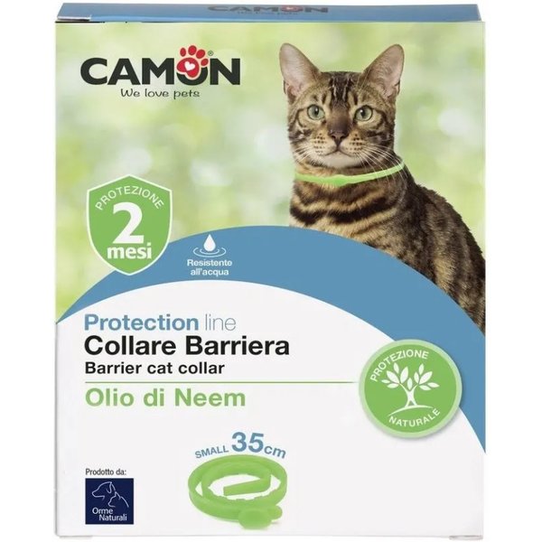 Camon Protection - Collare Barriera Per Gatti Con Olio Di Neem 35 Cm-image