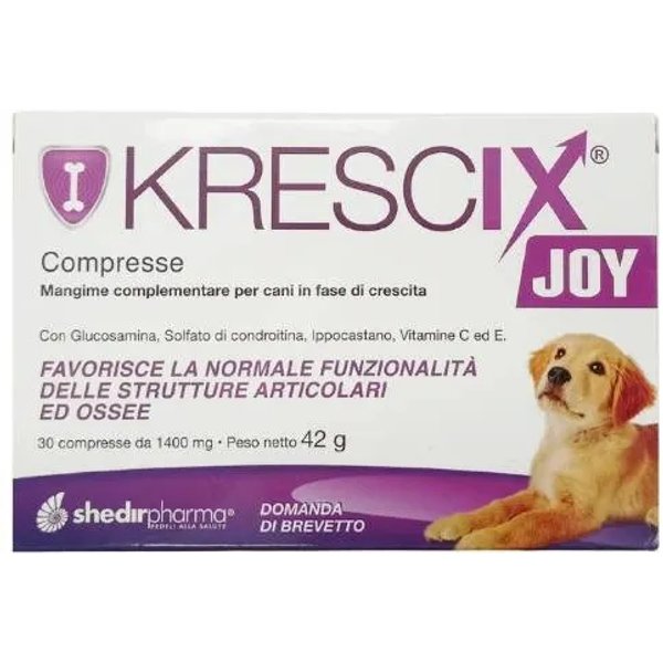 Shedir Pharma Krescix Joy 30 Compresse - Mangime Complementare Per Cani In Fase Di Crescita-image