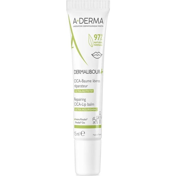 Aderma Dermalibour+ Cica - Balsamo Labbra Ristrutturante 15 Ml-image