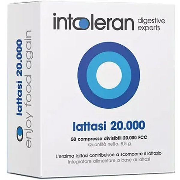 Lattasi 20.000 - Integratore Per L'intolleranza Al Lattosio 50 Compresse Divisibili-image