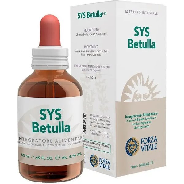 Sys Betulla Gocce 50 Ml - Integratore Depurativo Per L'organismo-image