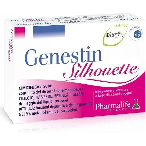Genestin Silhouette 45 Compresse - Integratore Per La Menopausa E Il Peso Corporeo-image