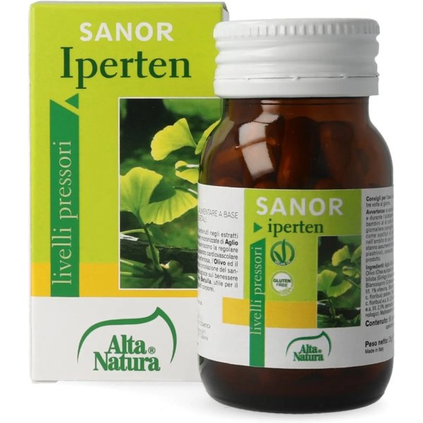 Alta Natura Sanor Iperten 50 Opercoli - Integratore Per Il Benessere Cardiovascolare-image
