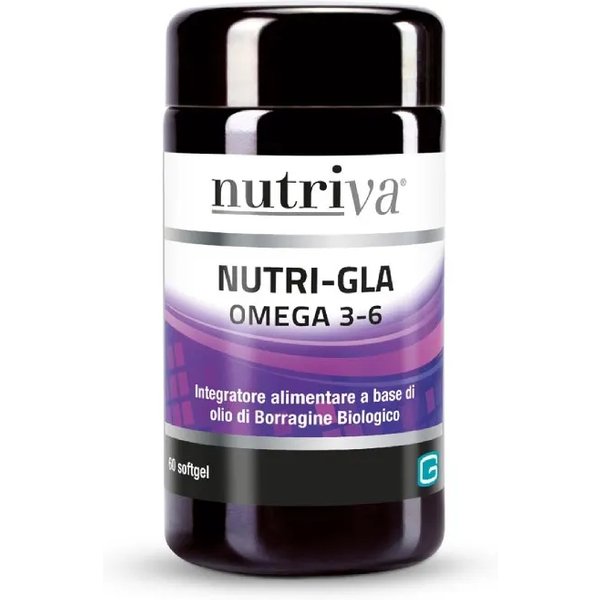 Nutriva Nutri-Gla 60 Softgel - Integratore Di Omega3-6 Per La Pelle-image