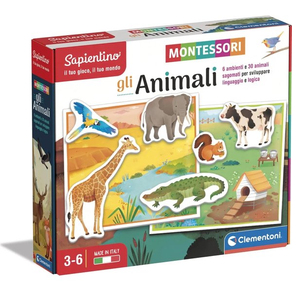 Clementoni Gli Animali - Gioco Educativo Ispirato Al Metodo Montessori-image