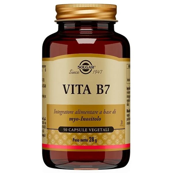 Solgar Vita B7 50 Capsule Vegetali - Integratore A Base Di Myo-Inositolo-image