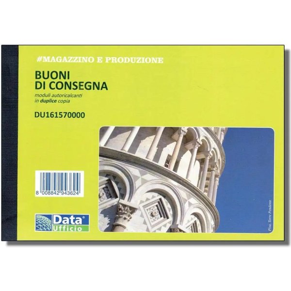 Data Ufficio Buoni Di Consegna In Duplice Copia - Confezione Da 5 Blocchi-image