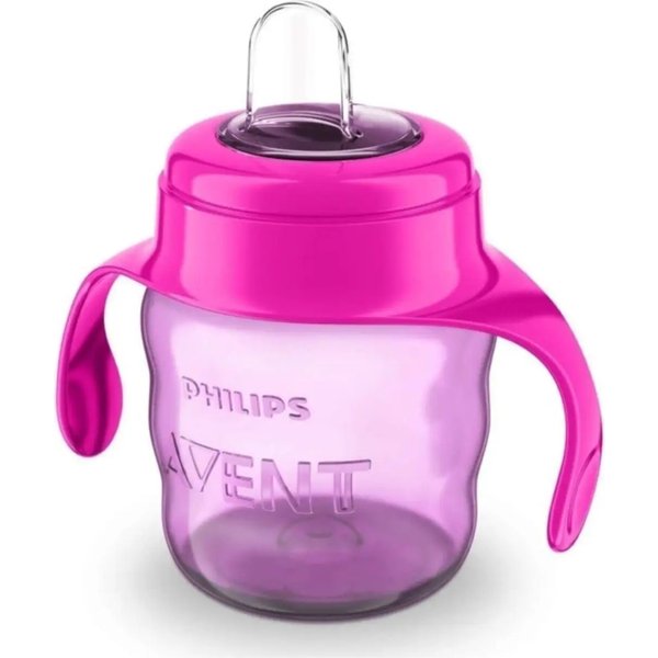 Avent Tazza Basic 6M+ Con Beccuccio Morbido 200 Ml Rosa-image