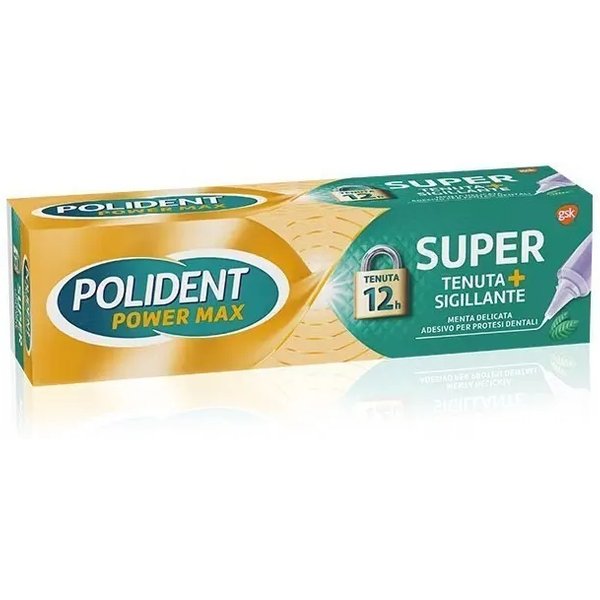 Polident Power Max Super Tenuta + Sigillante - Adesivo Per Protesi Dentarie 40 G-image