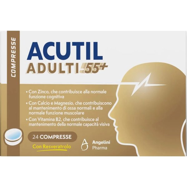 Acutil Adulti 55+ - Integratore Per La Memoria 24 Compresse-image