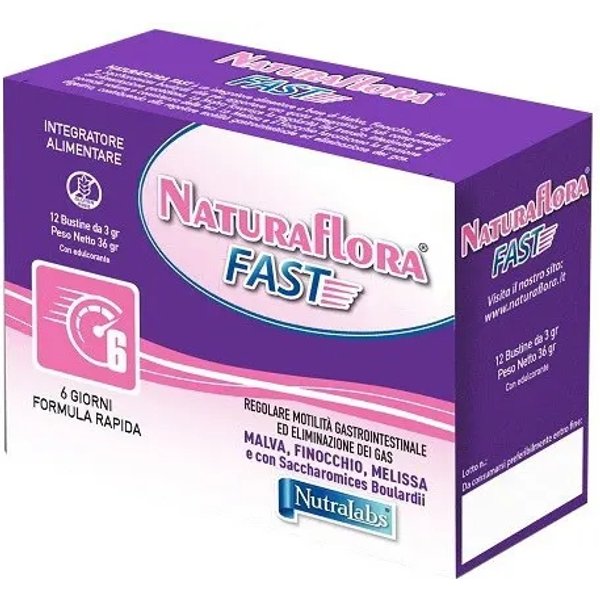 Naturaflora Fast 12 Bustine - Integratore Per Il Benessere Gastrointestinale-image