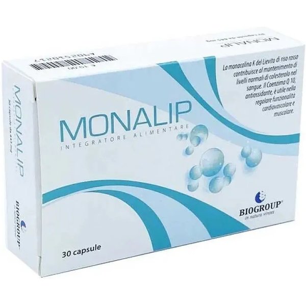 Monalip 30 Capsule - Integratore Per Il Metabolismo Del Colesterolo-image