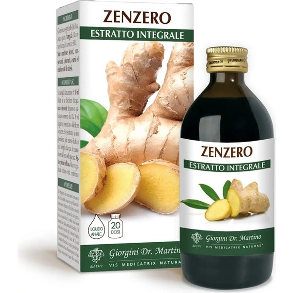 Zenzero Estratto Integrale 200 Ml - Integratore Per La Funzione Digestiva-image