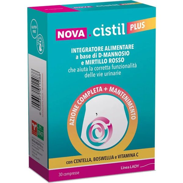 Nova Cistil Plus 30 Compresse - Integratore Per Le Vie Urinarie-image