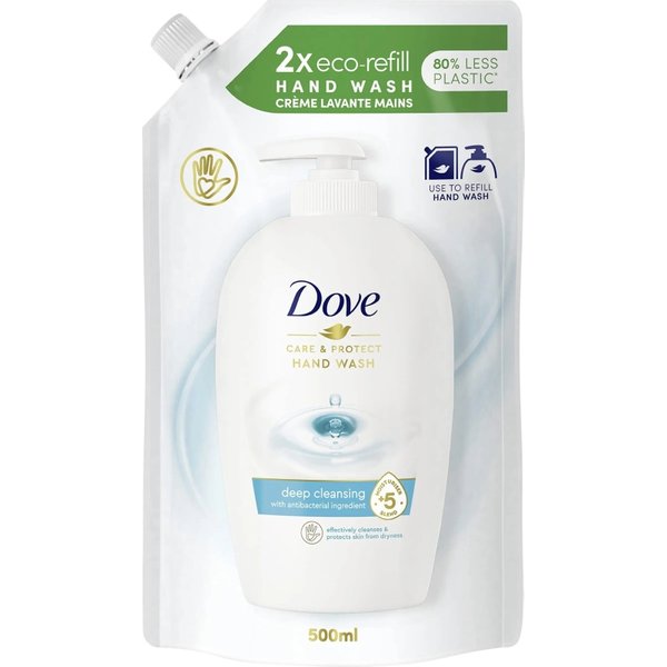 Dove Care & Protect - Sapone Liquido Detergente - Ricarica Da 500 Ml-image