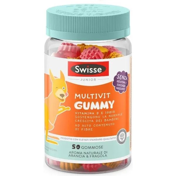 Swisse Multivit Gummy 50 Gommose Arancia E Fragola - Integratore Multivitaminico-image